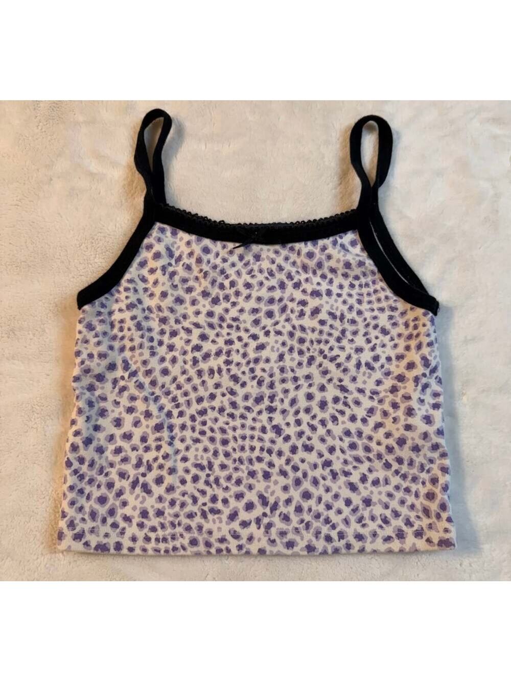 Brandy Melville Purple leopard/cheetah print camisole
